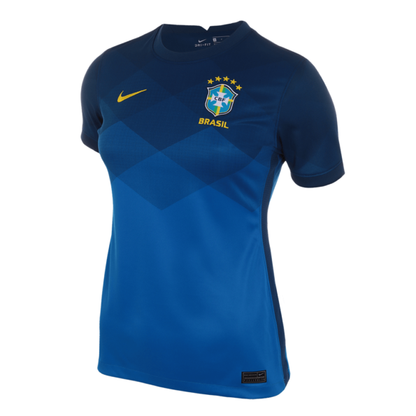 Camisa Seleção Brasil II 20/21 s/n° Torcedor Nike Feminina - Azul e amarelo