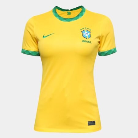 Camisa Seleção Brasil I 2020/21 Feminina Amarelo e Verde