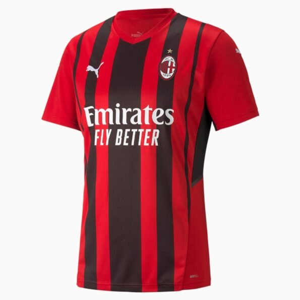 Camisa Home Milan Vermelha com Preto 21/22