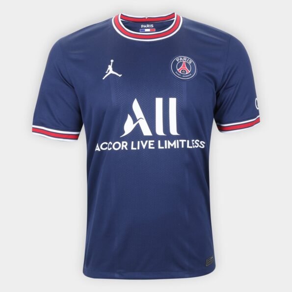 Camisa PSG Home 21/22 Masculina - Azul Masculina