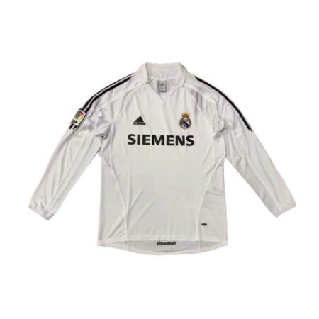 Camisa Manga Longa Retrô Real Madrid Home 2006/08 Masculina