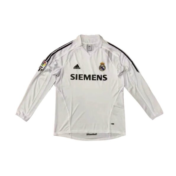 Camisa Manga Longa Retrô Real Madrid Home 2006/08 Masculina