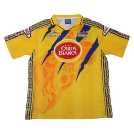 Camisa Retrô Tigres Home 1997/98 Masculina Amarela