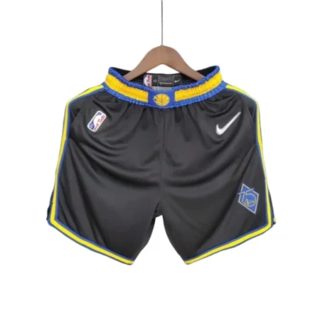 Short NBA Golden State Warriors 75º EDIÇÃO Preto Masculino