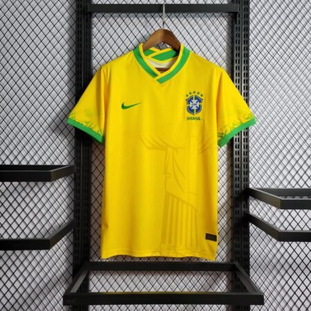 camisa do brasil amarela