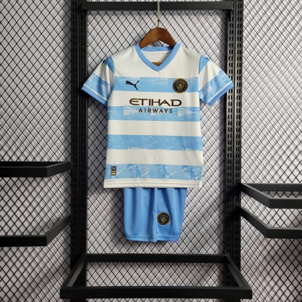 Kit Infantil Manchester City Azul