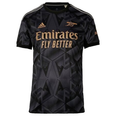 Camisa Arsenal Preta com Dourado 2022 MASCULINA