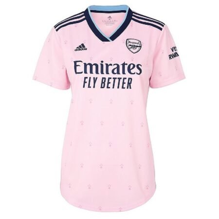 Camisa Arsenal Rosa 2022/23 Feminina