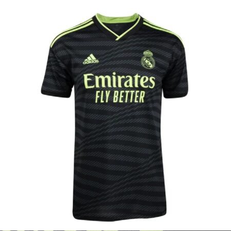 Camisa Real Madrid Preta com Verde 2022/23 Masculina