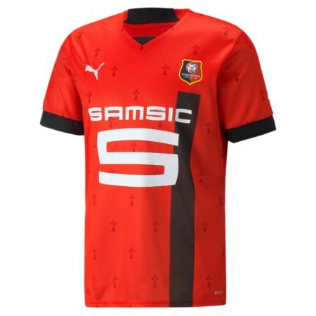 Camisa State Rennais Home Vermelha 2022/23 Masculina