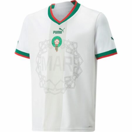 Camisa do Marrocos Branca Copa do Mundo 2022 Masculina