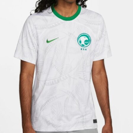 Camisa da Arábia Saudita Branca Copa do Mundo 2022 Masculina