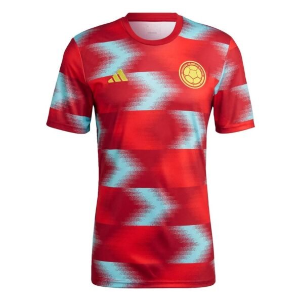 Camisa Pré-jogo Colômbia Masculina 2022/23 Copa do Mundo