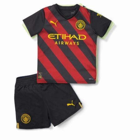 Kit Infantil Manchester City Vermelho Unissex 22/23