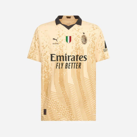 Nova Camisa Ac Milan Dourada 2023/24 Player