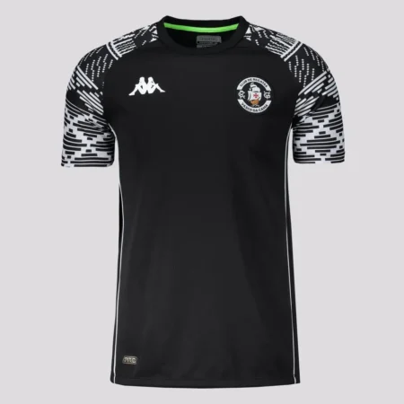 Camisa Vasco da Gama Aquecimento Preta