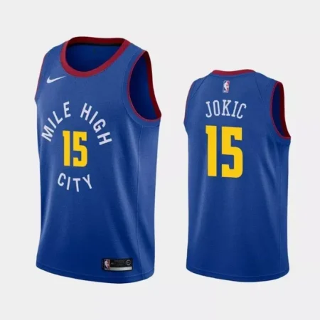 Regata NBA Denver Nuggets Jokic 15 Azul