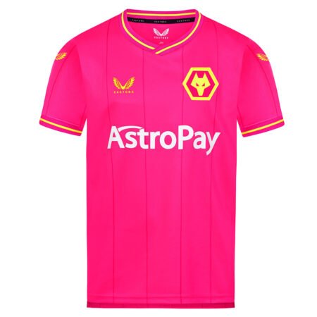 Camisa Wolverhampton Goleiro Rosa 2023/24 Masculina