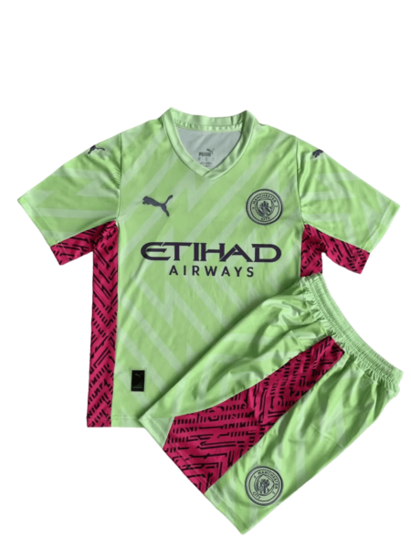 Kit Infantil Manchester City Goleiro 2023/24 Unissex