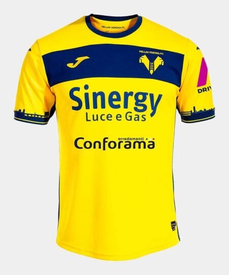 Nova Camisa Hellas Verona Amarela Away 2023/24 Masculina