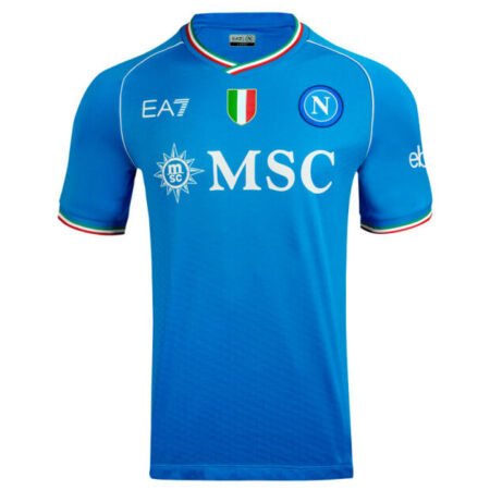 Nova Camisa Napoli Azul Home 2023/24 Masculina