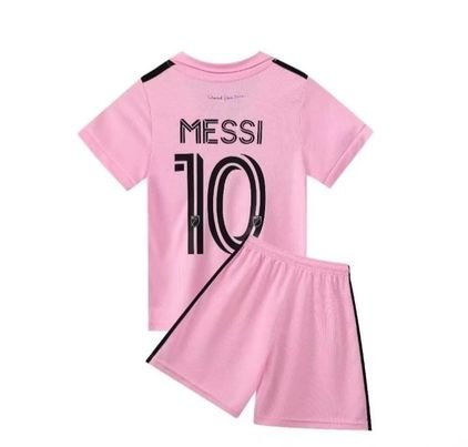 Kit Infantil do Messi Inter Miami Rosa 2022/23