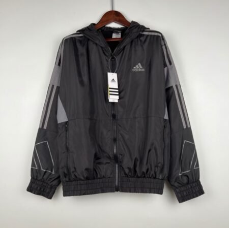 Jaqueta Corta Vento Adidas Masculina Preta