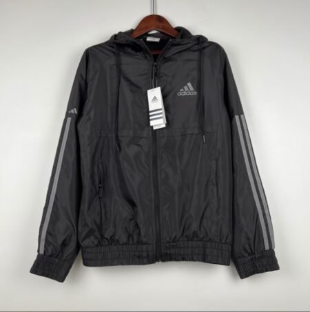 Jaqueta Corta Vento Adidas Masculina Preta