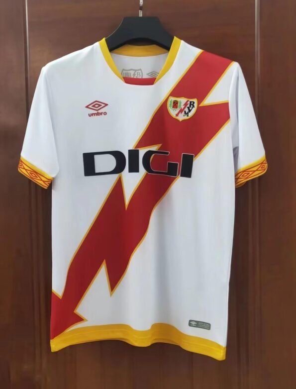 Nova Camisa Rayo Vallecano Home Branca 2023/24 Masculina