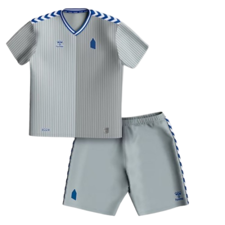 Kit Infantil do Everton Fc Cinza Third 2023/24