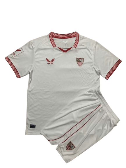 Kit Infantil Sevilla Branca Home 2023/24 Unissex