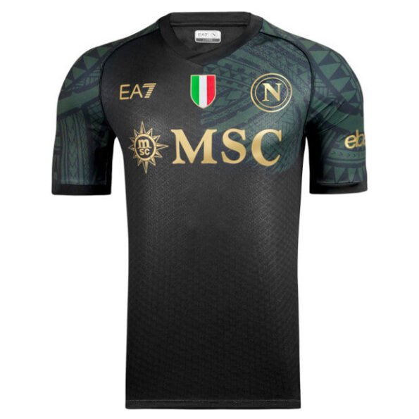 Nova Camisa Napoli 3 Preta 2023/24 Masculina