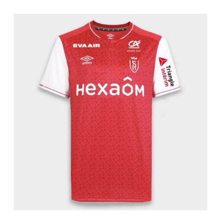 Camisa Stade Reims Home Vermelha 2023/24 Masculina