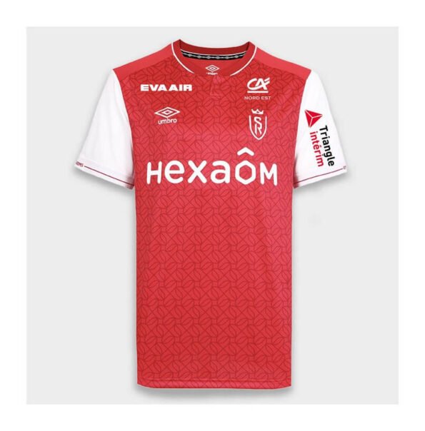 Camisa Stade Reims Home Vermelha 2023/24 Masculina