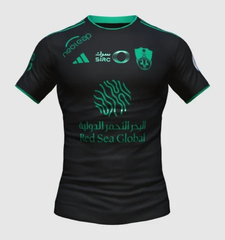 Camisa Al Ahli Third Preta 2023/24 Masculina