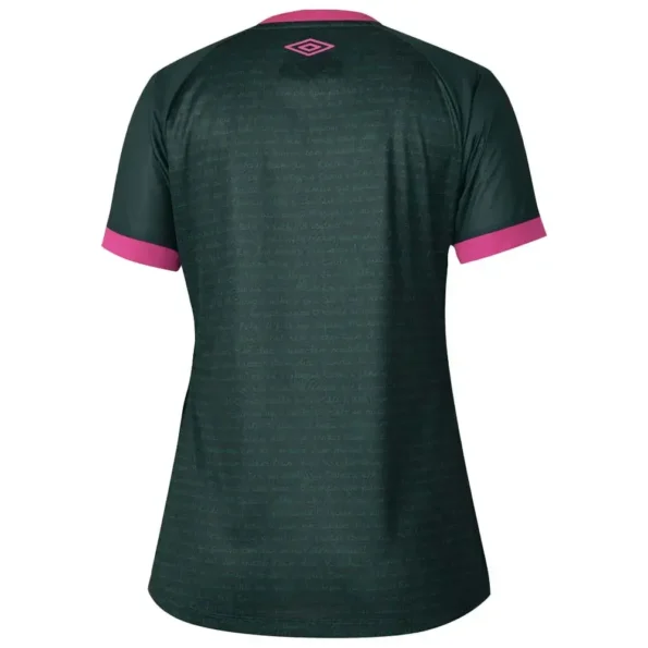 Camisa Fluminense III Verde/Rosa Cartola 2023/24 Feminina