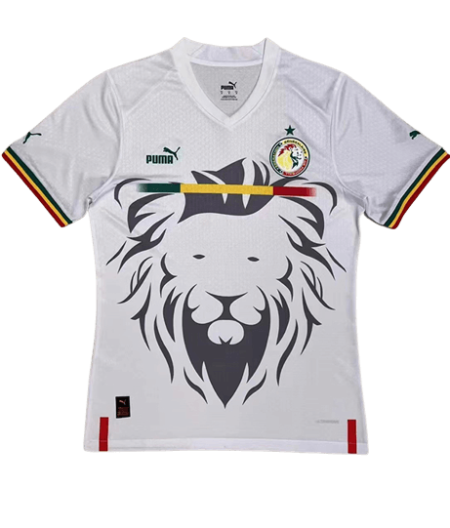 Camisa de Senegal Leão Branca 2023/24 Masculina