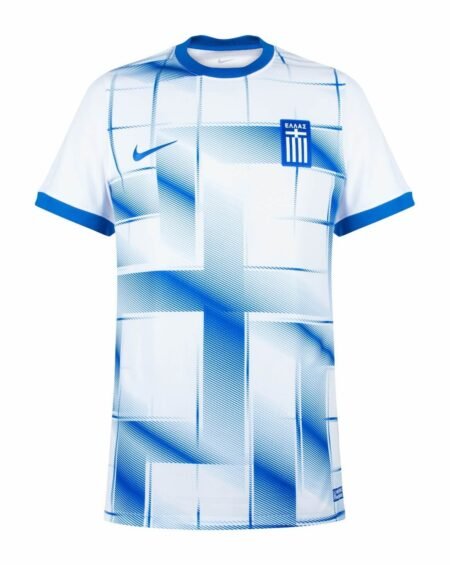 Camisa Seleção da Grécia Home Branca/Azul 2023/24 Masculina