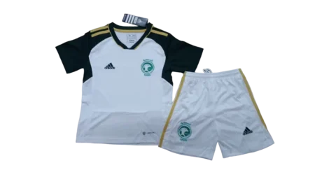 Kit Infantil Arábia Saudita Away Branca II 2023/24 Unissex