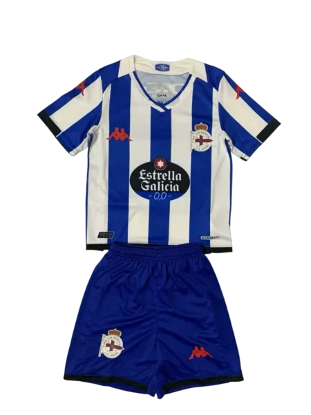 Kit Infantil Deportivo de La Coruña Home Azul Unissex