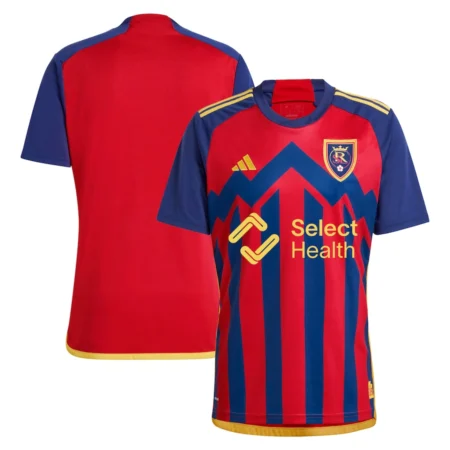 Camisa Titular Real Salt Lake Vermelha/Azul 2024/25 Masculina