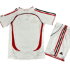 Kit Infantil Milan Branca Away Final UCL 2006/2007 Unissex