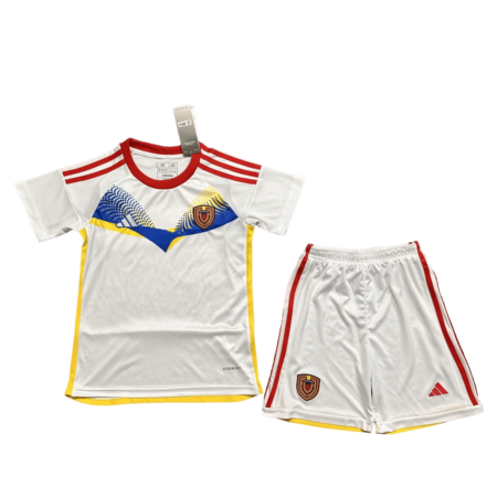 Kit Infantil Venezuela Branca Away II 2024/25 Unissex