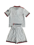 Kit Infantil Cagliari Branca Away II 2024/25 Unissex