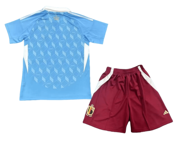 Kit Infantil da Bélgica Azul Away II 2024/25 Unissex