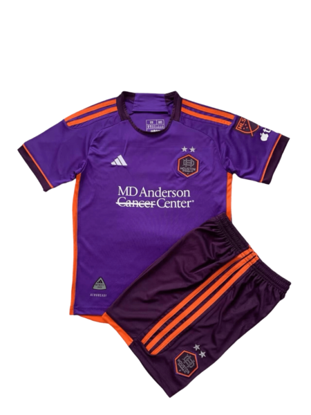 Kit Infantil Dynamo Houston Away Roxa II 2024/25 Unissex