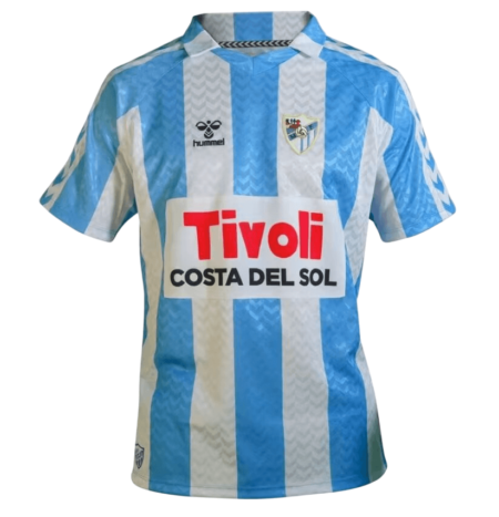 Camisa Málaga 120 Anos Home Azul 2024/25 Masculina