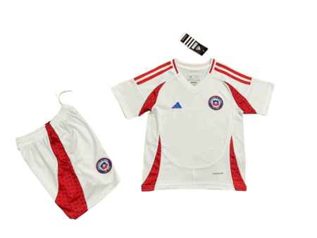 Kit Infantil Chile Branca II Away 2024/25 Unissex