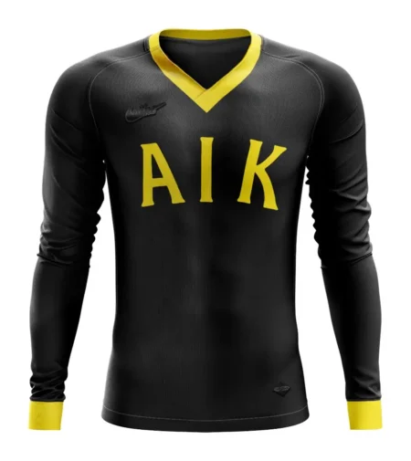 Camisa AIK Preta Manga Longa 2024/25 Masculina