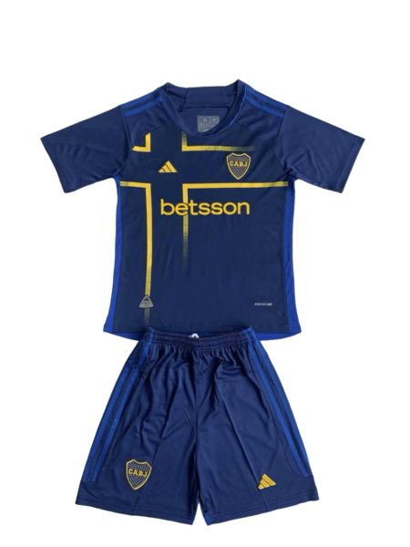 Kit Infantil Boca Juniors Third Azul Escura III 2024/25 Unissex